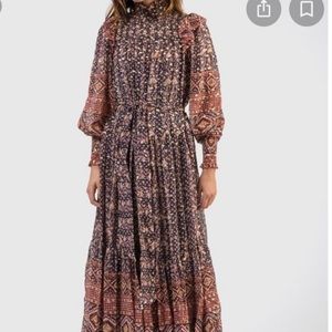 Ulla Johnson Constantine Dress in Midnight